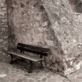 Bench, Moustiers-Sainte Marie, France