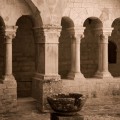 Cloister, Abbaye Notre-Dame de Senanque  Gordes, France