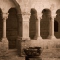 Cloister, Abbaye Notre-Dame de Senanque  Gordes, France